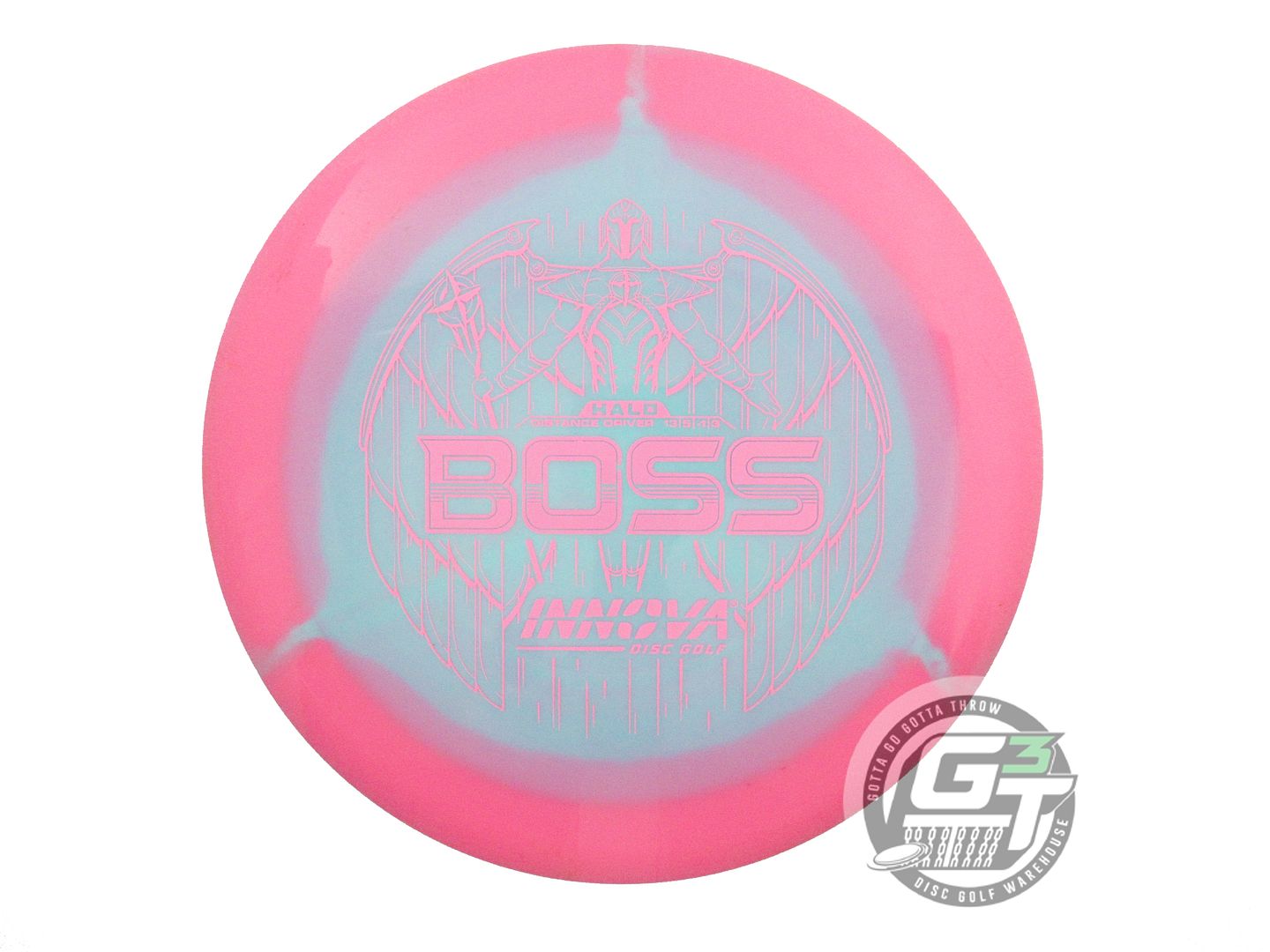 USED Innova Halo Star Boss 155g Pink-Sky Blue Distance Driver Golf Disc