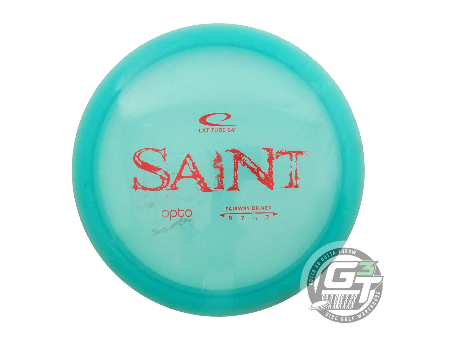 USED Latitude 64 Opto Saint 173g Seafoam Red Foil Fairway Driver Golf Disc