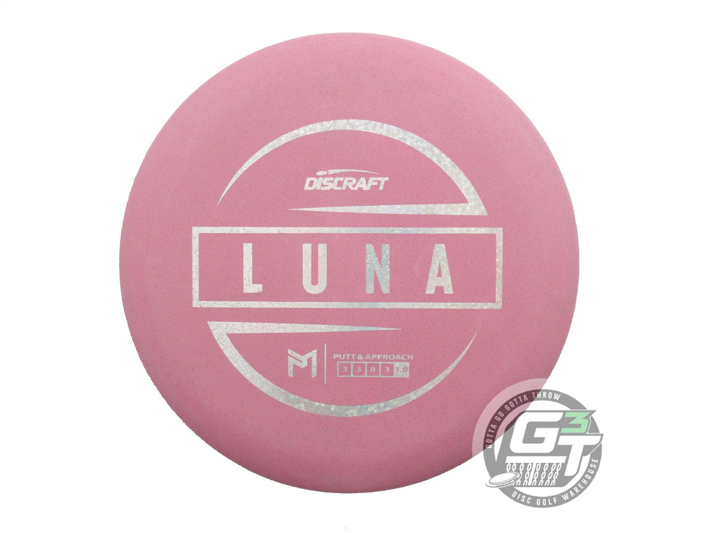 USED Discraft [McBETH] Jawbreaker Luna 146g Pink Holo Star Foil Putter Golf Disc