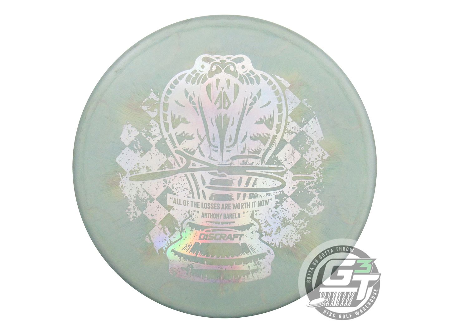 USED Discraft [BARELA] Chess ColorShift Titanium Zone 178g Green Putter Disc