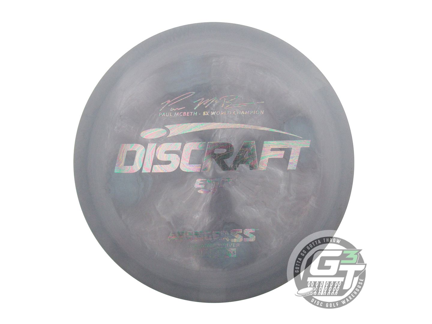 USED Discraft [McBETH] ESP Avenger SS 175g Gray-Blue Oil Slick Driver Golf Disc