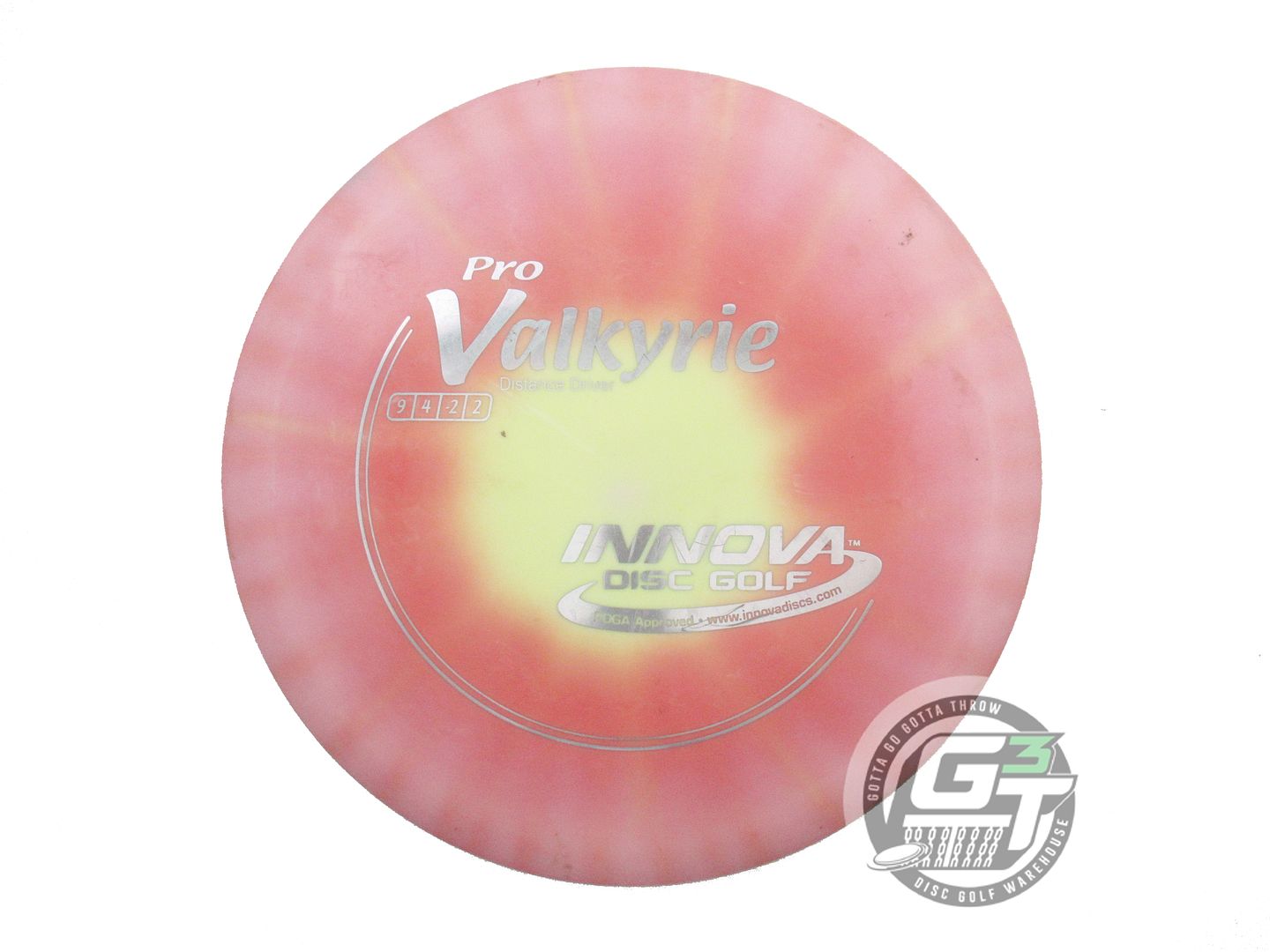 USED Innova I-DYE Pro Valkyrie 175g Pink Burst Distance Driver Golf Disc
