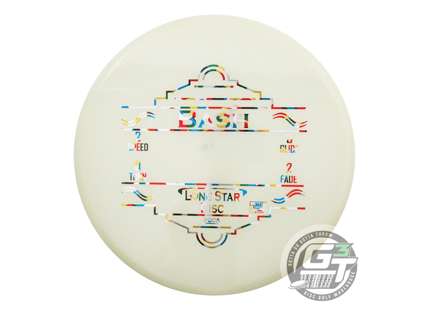 USED Lone Star Alpha Glow Bash 175g Wonder Bread Foil Putter Golf Disc