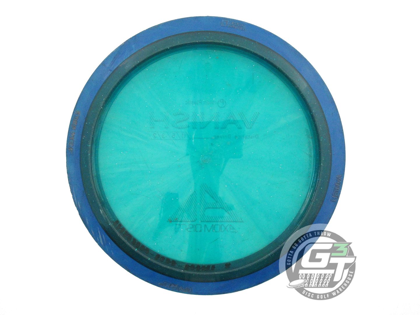 USED Axiom Discs Proton Vanish 174g Green Blue Rim Distance Driver Golf Disc