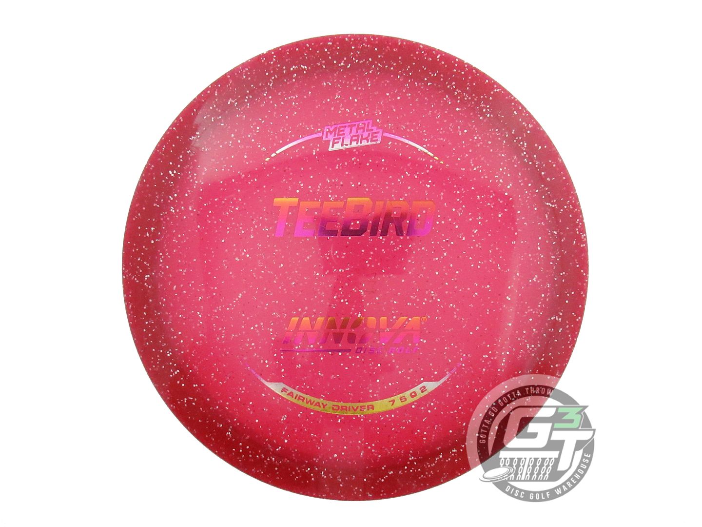 USED Innova Metal Flake Champion Teebird 172g Red Sunset Foil Driver Disc