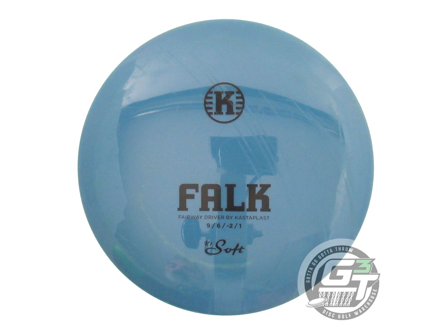 USED Kastaplast K1 Soft Falk 170g Blue Black Stamp Fairway Driver Golf Disc