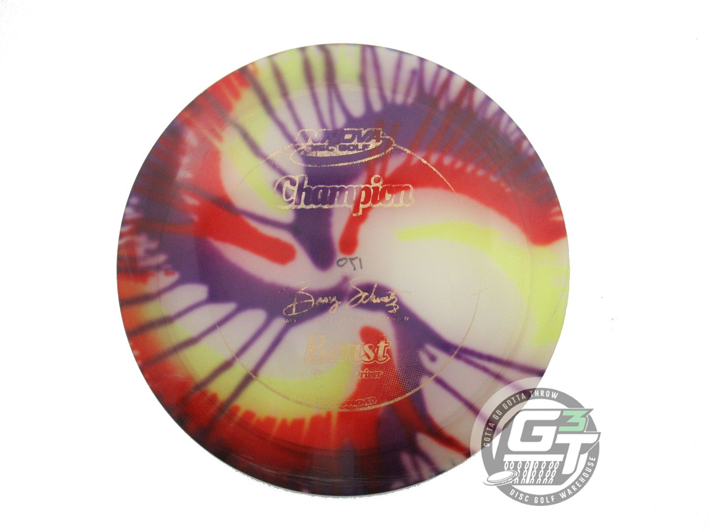 USED Innova I-DYE Champion Beast 170g Spiral Splatter Distance Driver Golf Disc
