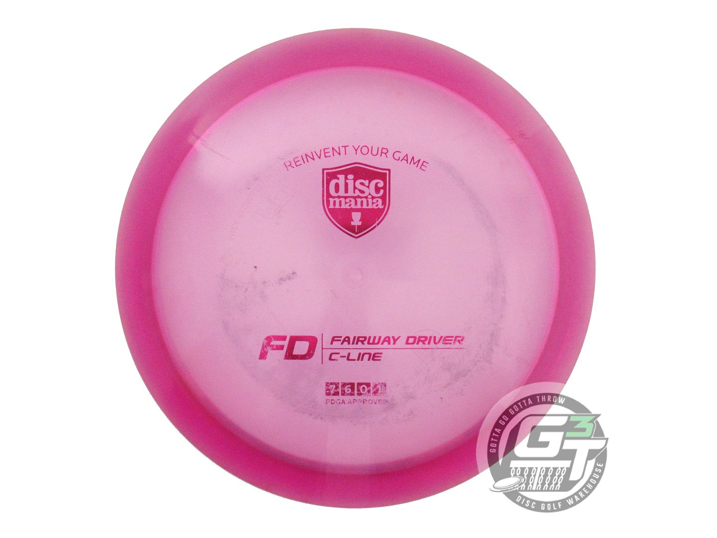 USED DiscMania C-Line FD 174g Magenta Magenta Foil Fairway Driver Golf Disc