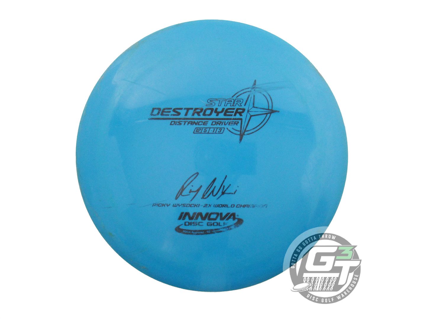 USED Innova [WYSOCKI] Star Destroyer 173g Teal Black Stamp Driver Golf Disc