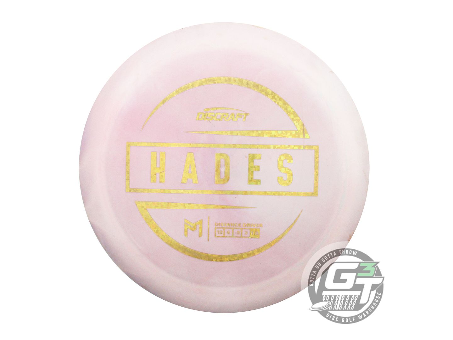 USED Discraft [McBETH] ESP Hades 172g Pink-Lilac Gold Pixel Foil Driver Disc