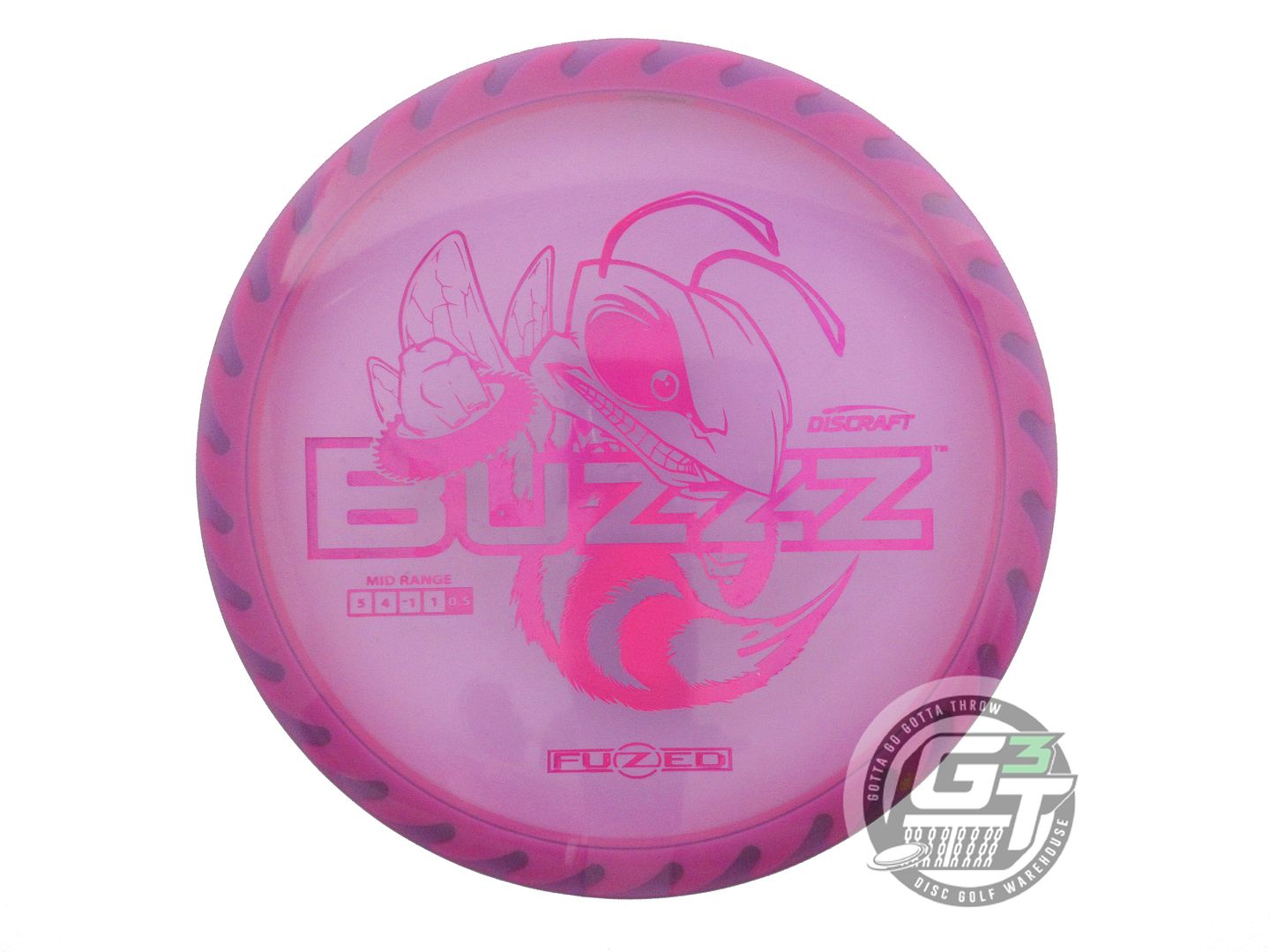 USED Discraft FuZed BuzzzSaw Buzzz 182g Purple Magenta Foil Midrange Golf Disc