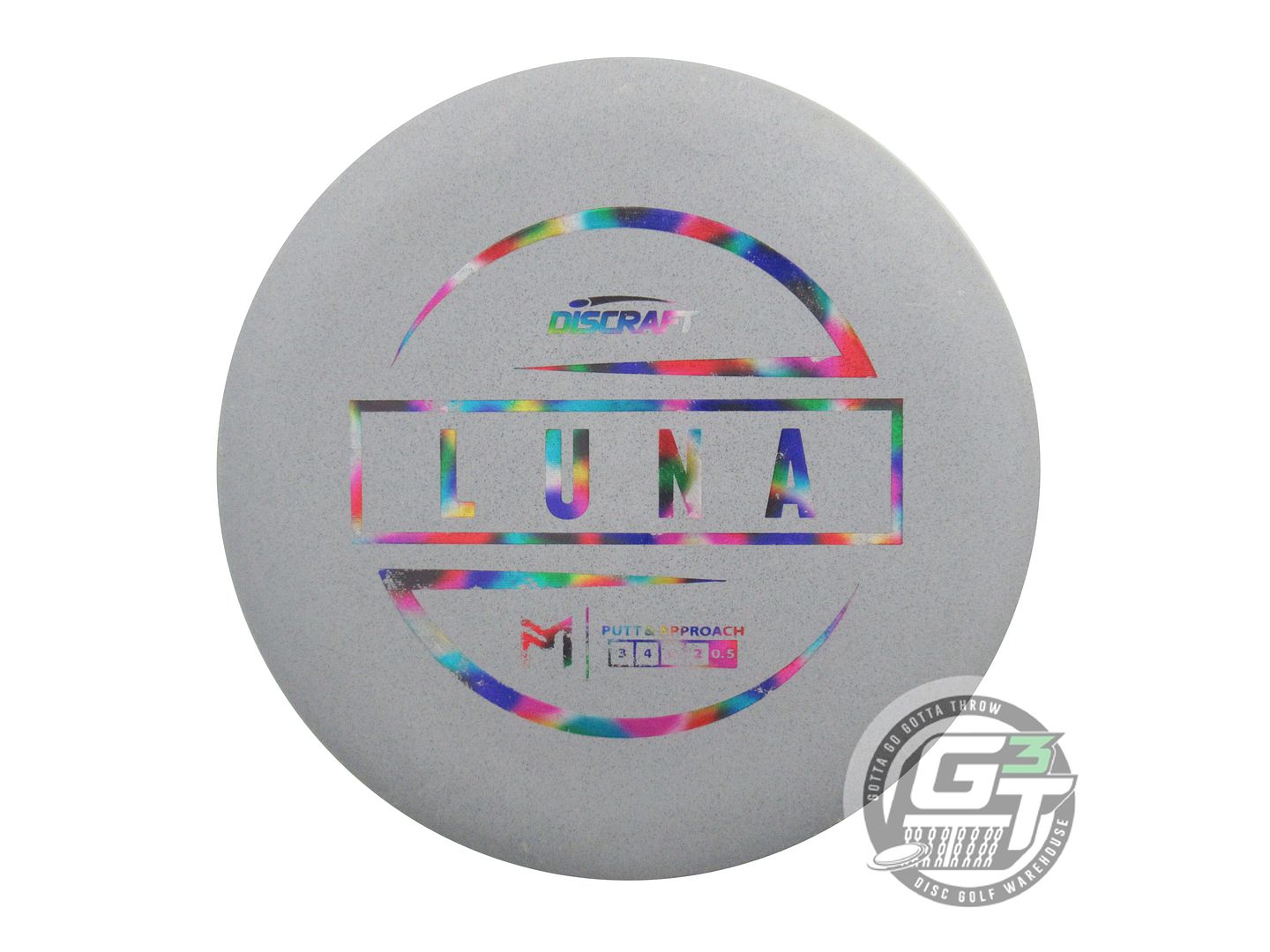 USED Discraft [McBETH] Jawbreaker Luna 167g Gray Jellybean Foil Putter Golf Disc