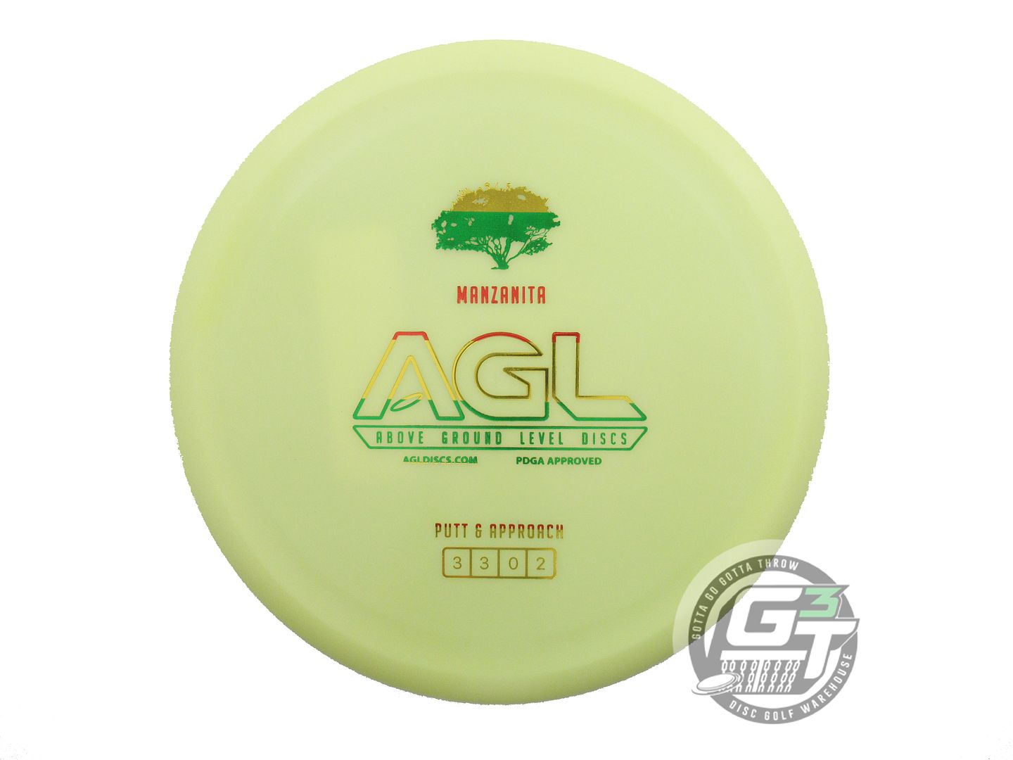 Above Ground Level Alpine Manzanita Putter Golf Disc (Individually Listed)