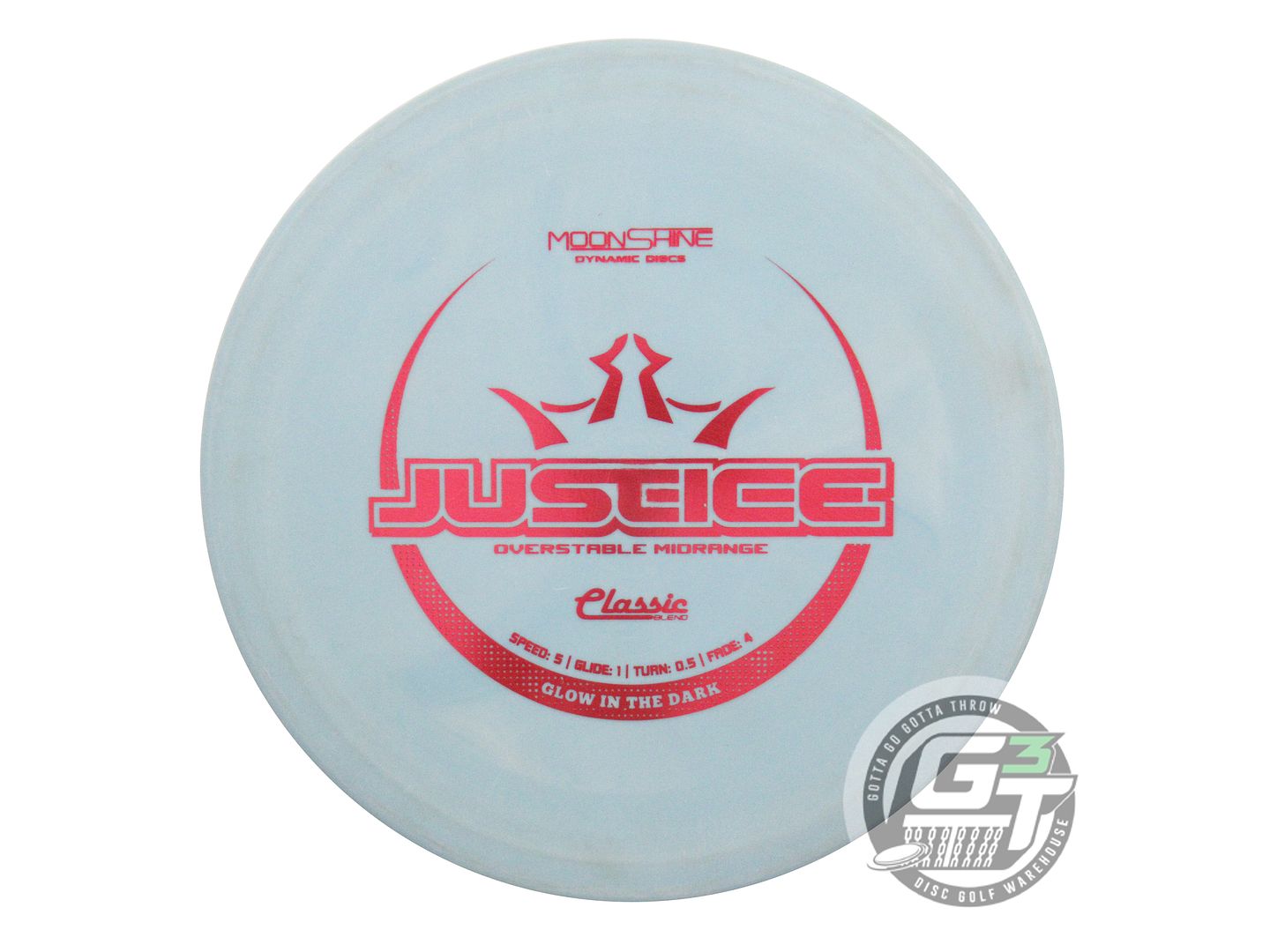 USED Dynamic Discs Moonshine Classic Blend Justice 176g Red Foil Midrange Disc
