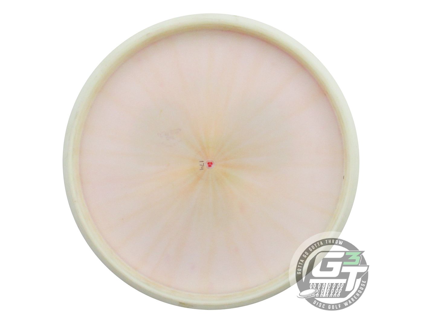 USED Lone Star Bravo Copperhead 174g Cream-Pink Red Foil Putter Golf Disc