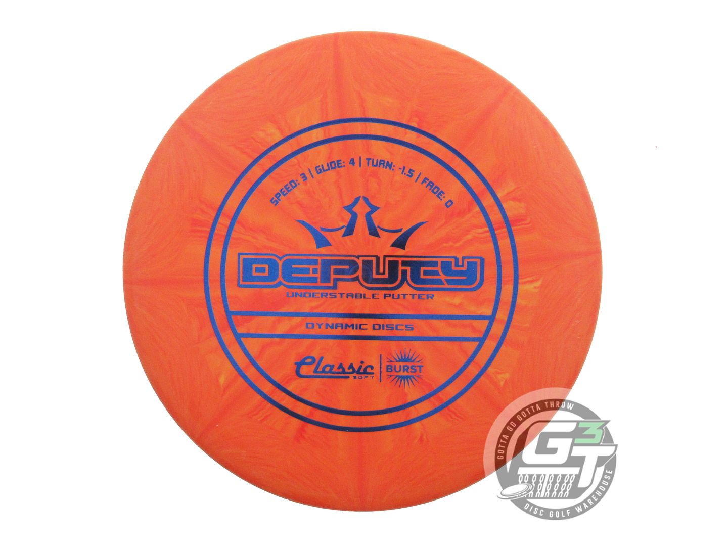 Dynamic Discs Classic Soft Burst Deputy Putter Golf Disc (Individually Listed)