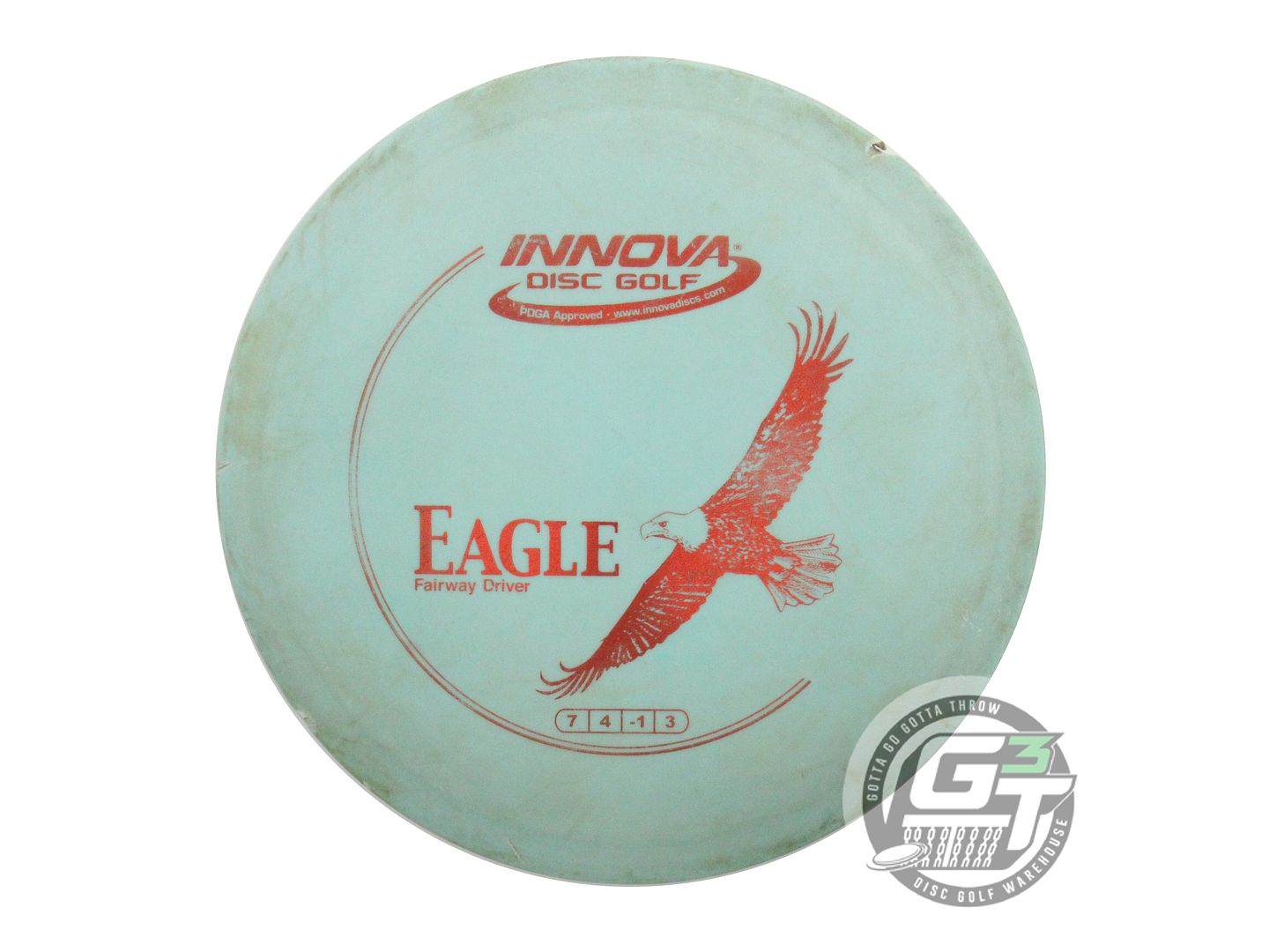 USED Innova DX Eagle 166g Seafoam Red Foil Fairway Driver Golf Disc