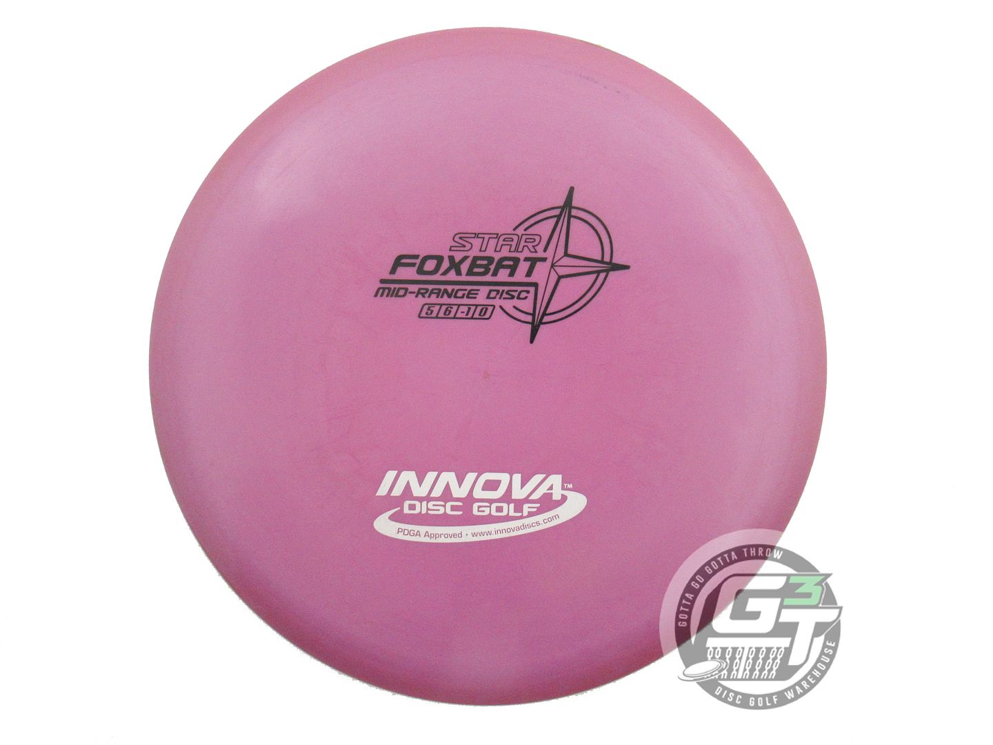USED Innova Star Foxbat 170g Purple Black & White Stamp Midrange Golf Disc