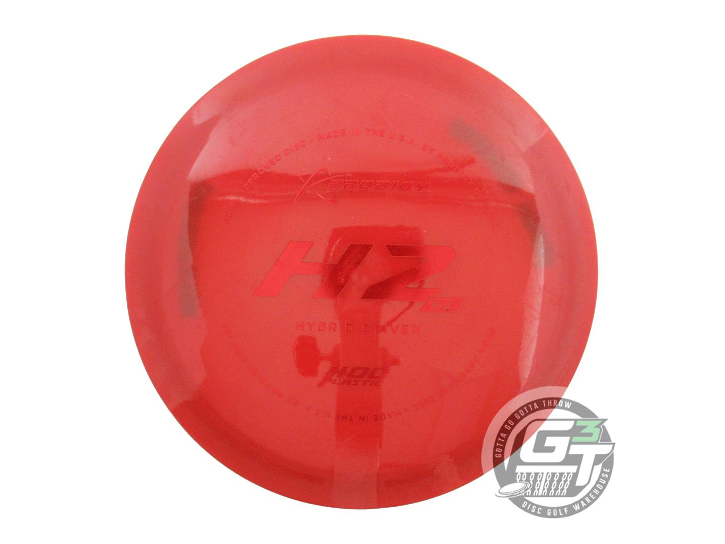 USED Prodigy Discs 400 H2 V2 175g Red Red Foil Hybrid Driver Golf Disc