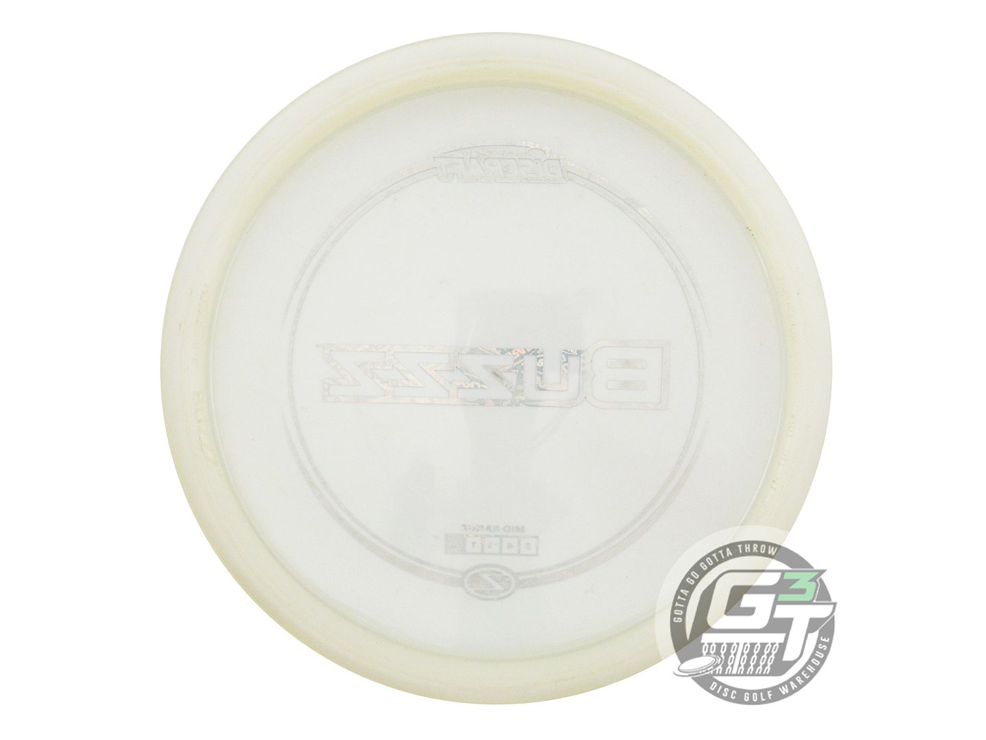 USED Discraft Z Buzzz 177g White Holo Logo Foil Midrange Golf Disc