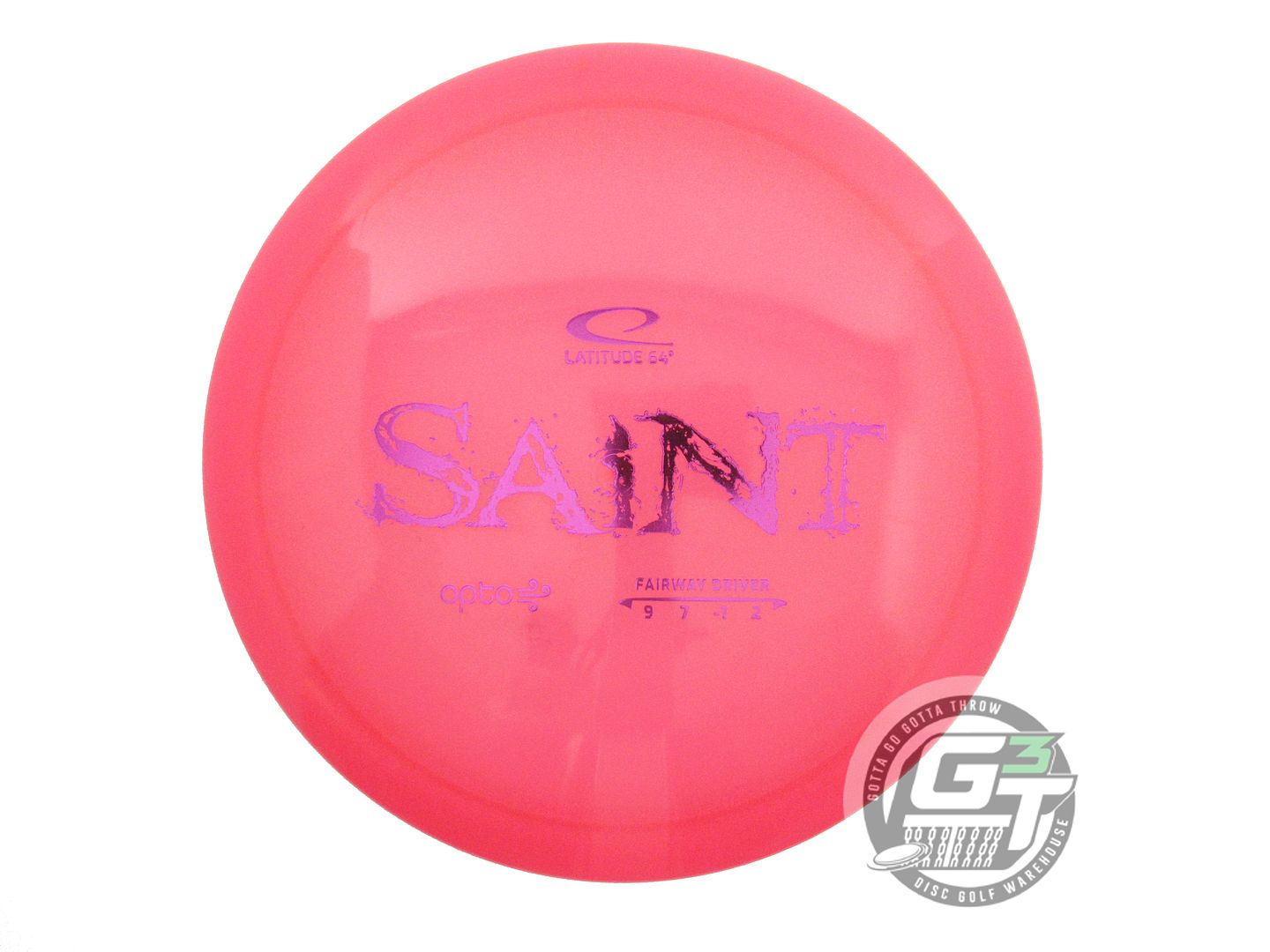USED Latitude 64 Opto AIR Saint 158g Pink Magenta Foil Fairway Driver Golf Disc
