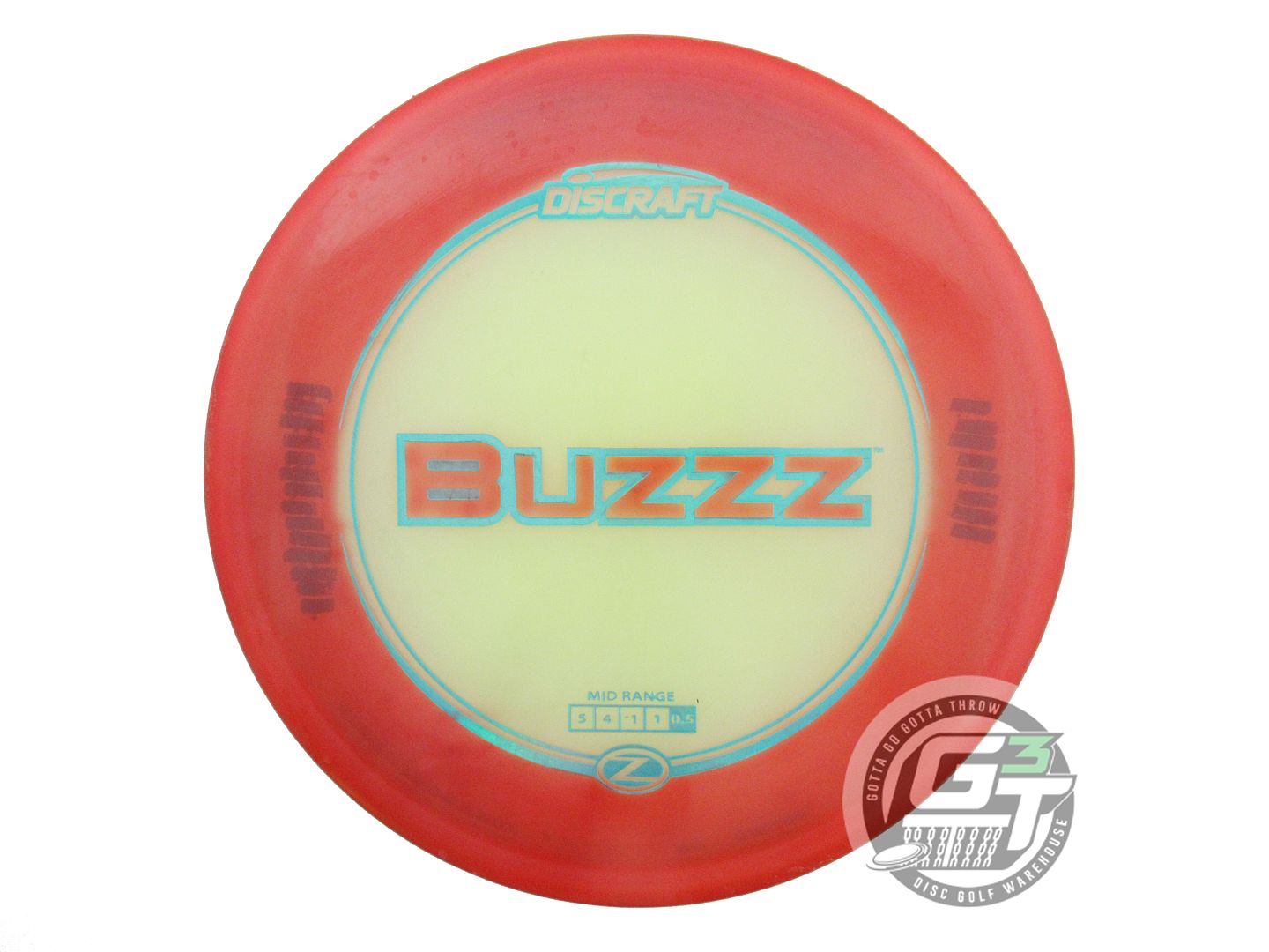 USED Discraft Z Buzzz 179g Yellow HOME DYED Midrange Golf Disc