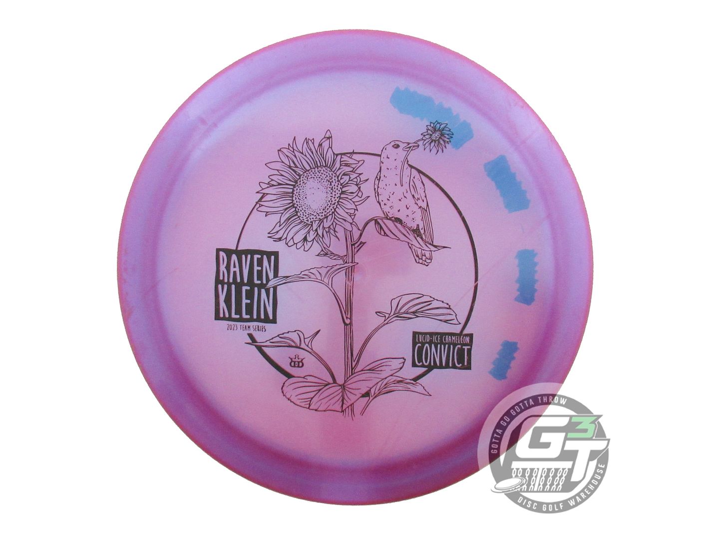 USED Dynamic Discs [KLEIN] Chameleon Lucid Ice Convict 174g Pink Driver Disc