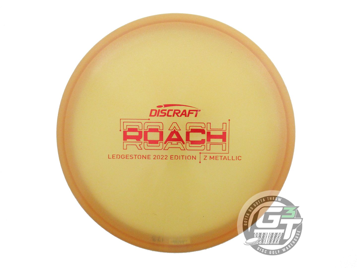 USED Discraft [LEDGESTONE] Metallic Z Roach 173g Marigold Red Foil Putter Disc