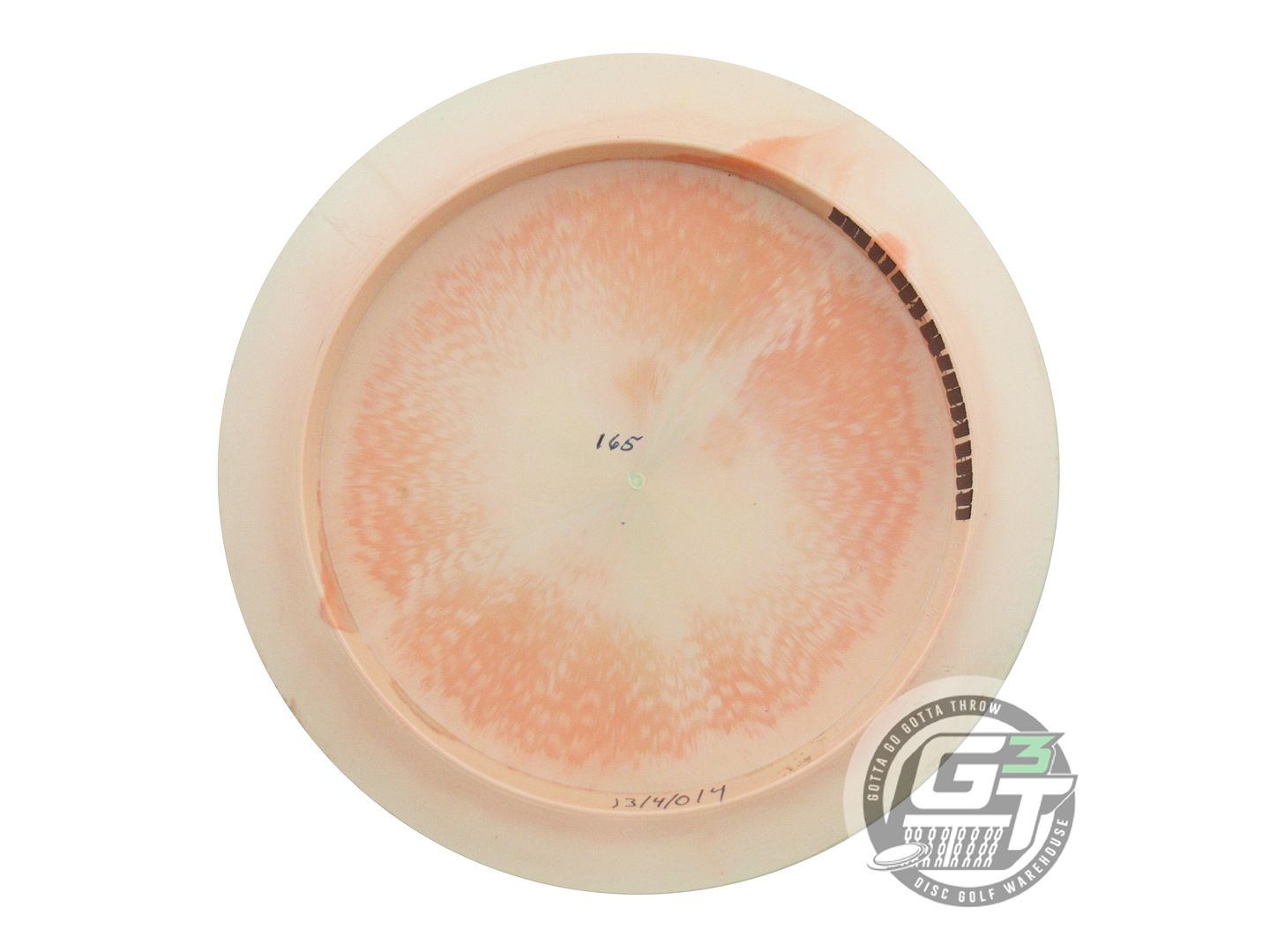 USED Discraft [LEDGESTONE] ESP Nuke OS 165g Peach Magenta Foil Driver Golf Disc
