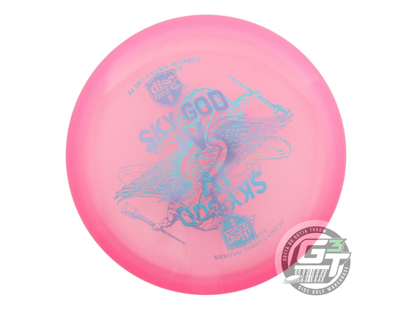 NOS DiscMania X-OUT SKY GOD 4 C-Line P2 175g Pink Putter Golf Disc