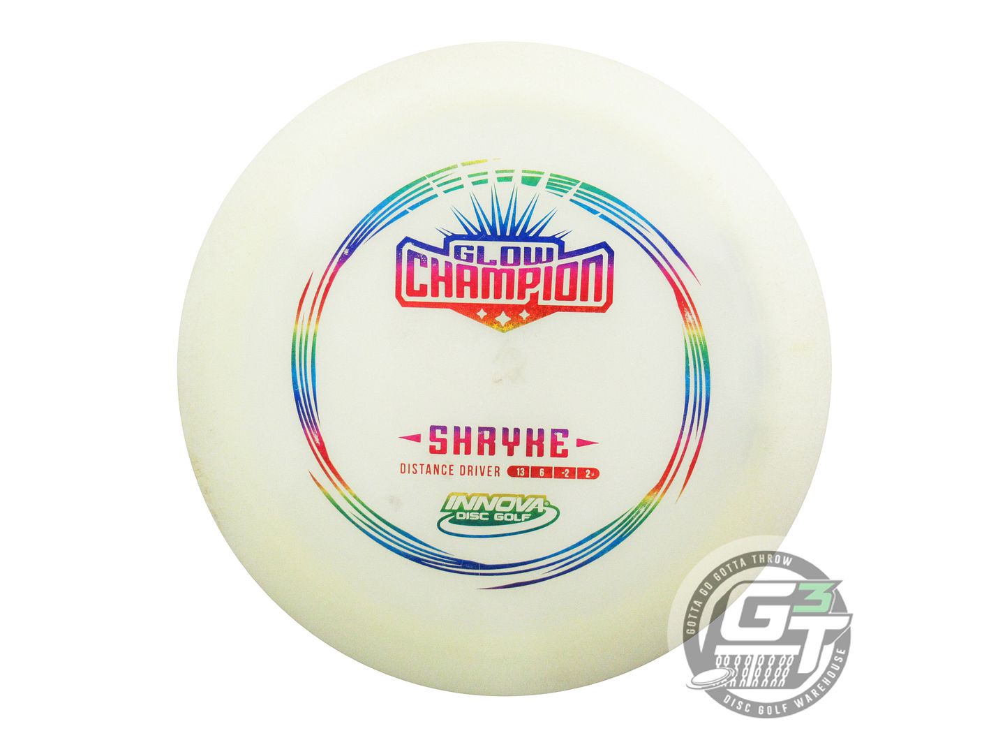 USED Innova Champion Glow Shryke 167g Rainbow Star Foil Distance Driver Disc