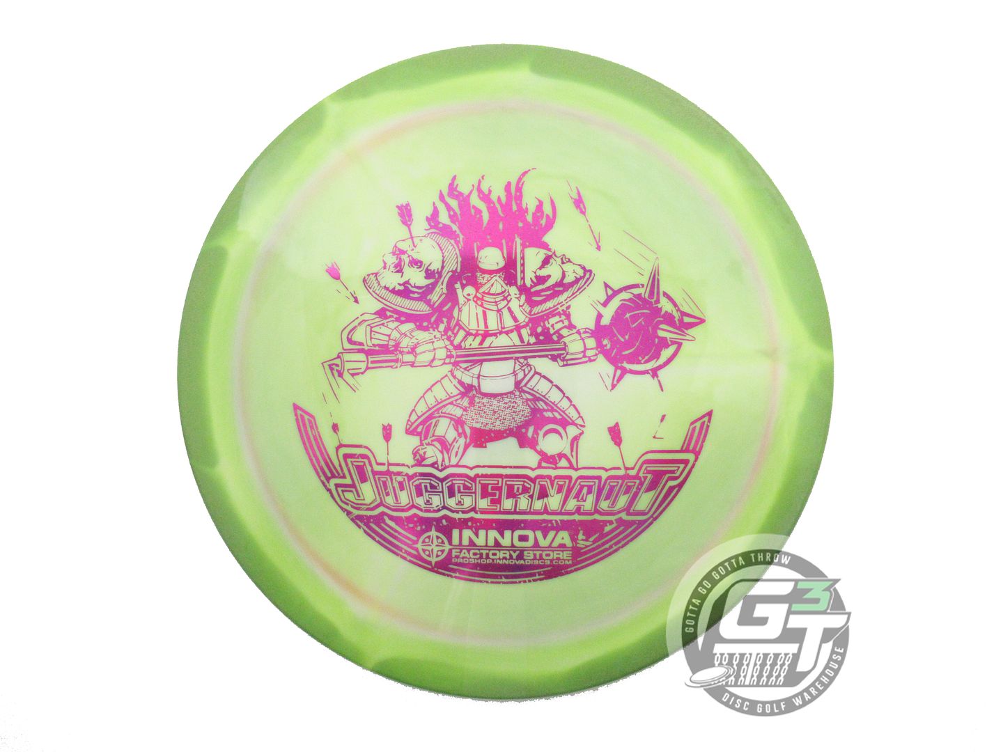 USED Innova Halo Star Juggernaut 177g Green-White Driver Golf Disc