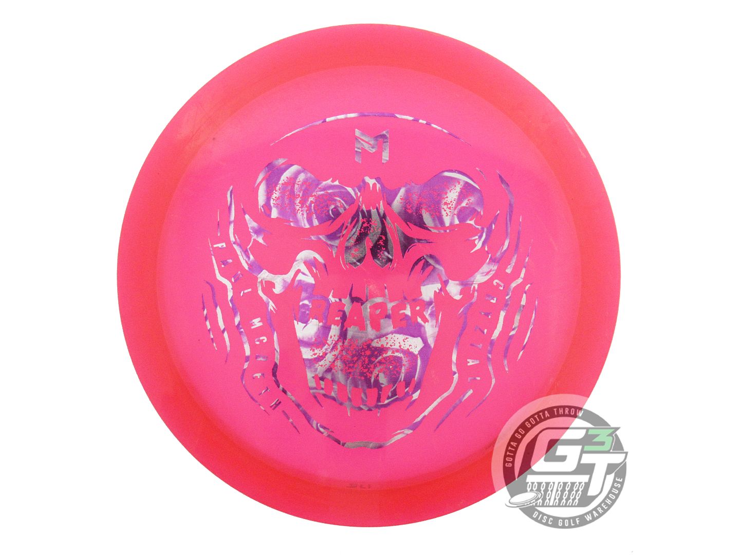 USED Discraft [McBETH] CryZtal Reaper 175g Red Purple Rose Foil Driver Golf Disc