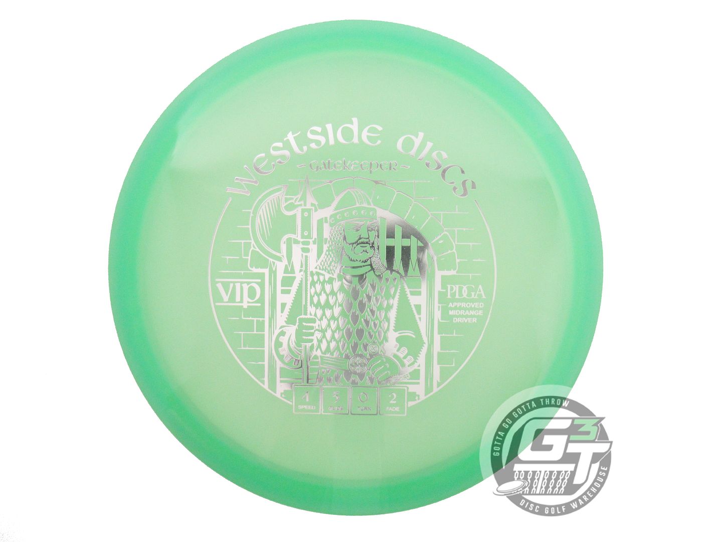 NOS Westside Discs VIP Gatekeeper 178g Green Silver Foil Midrange Golf Disc