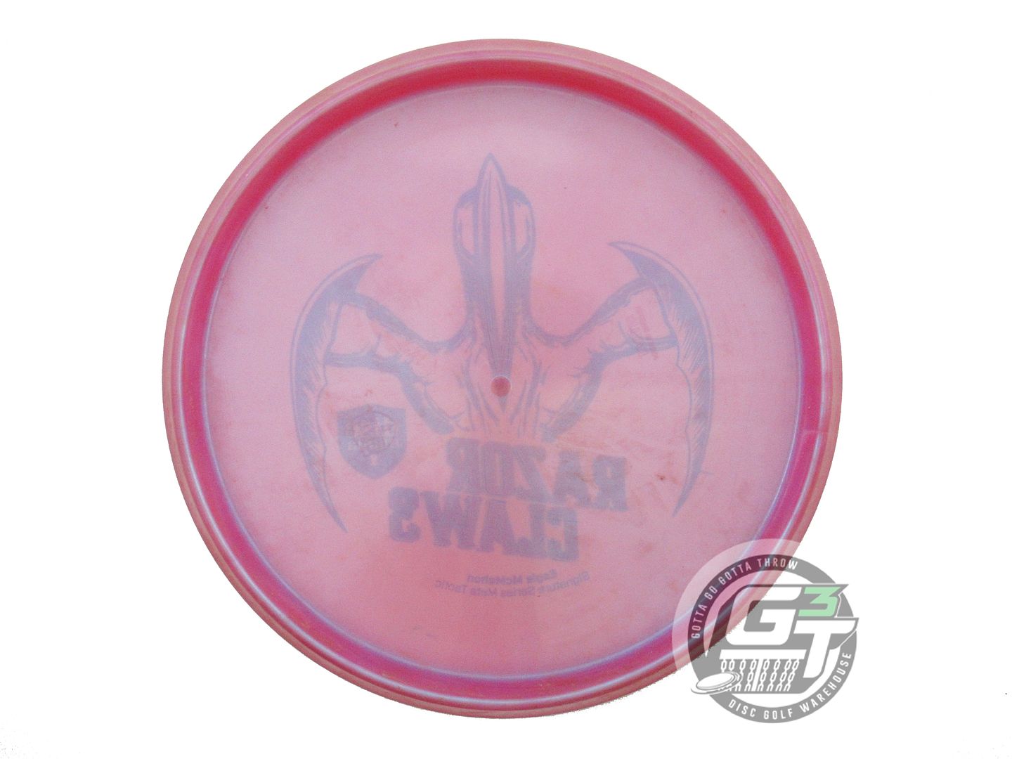 USED DiscMania RAZOR CLAW 3 Meta Tactic 173g Pink Blue Holo Foil Putter Disc