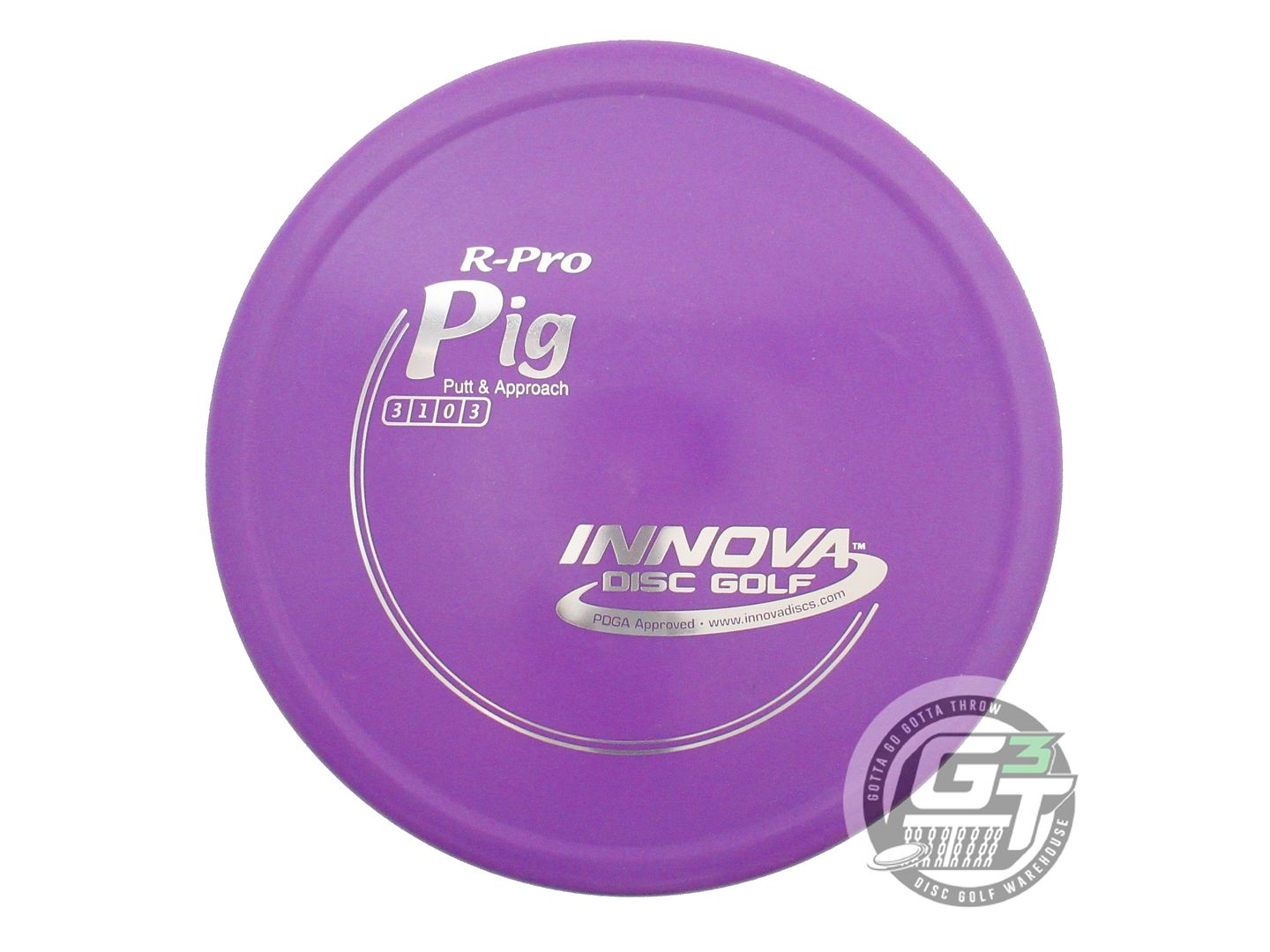 USED Innova R-Pro Pig 175g Purple Silver Foil Putter Golf Disc