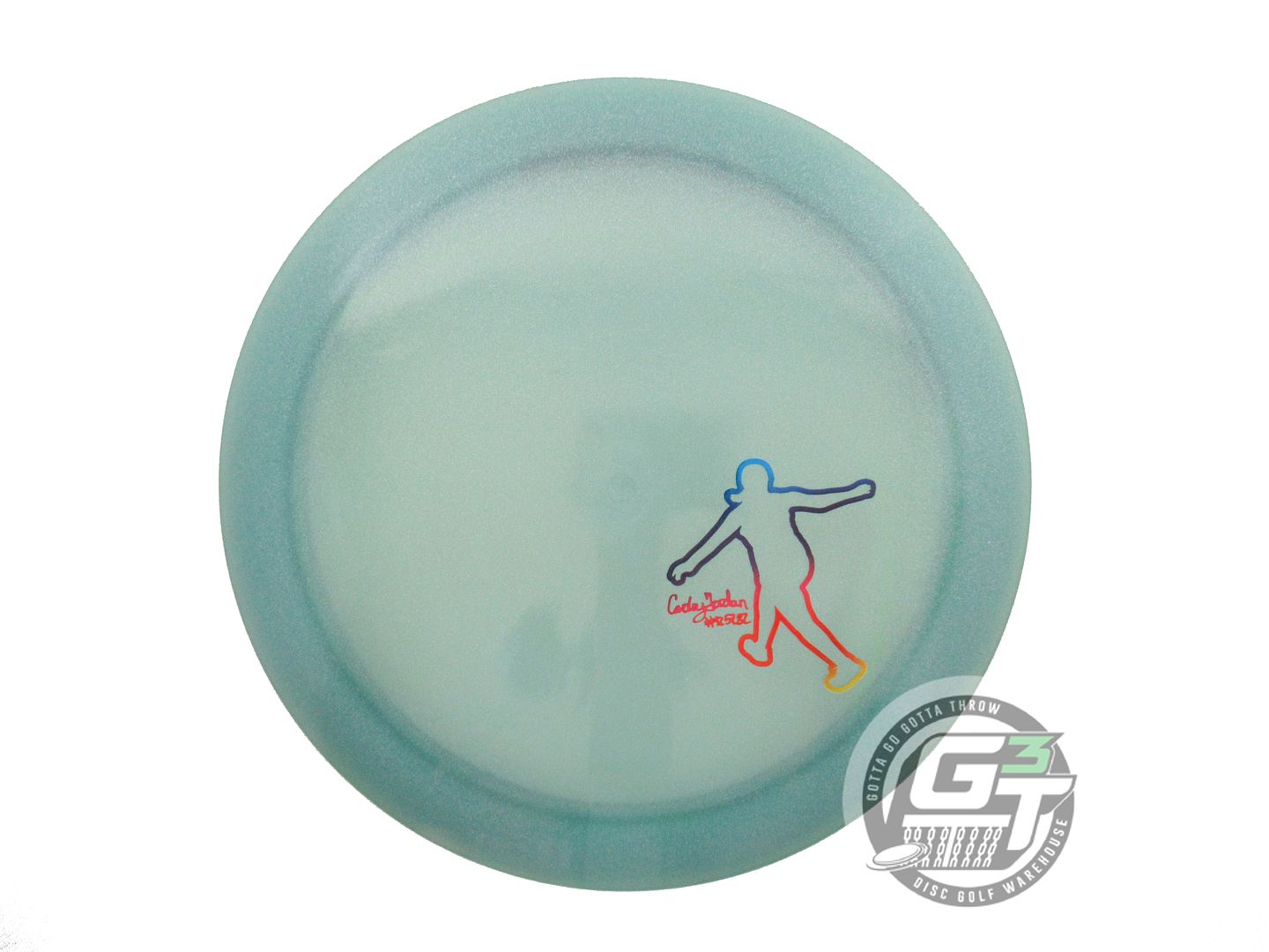 USED Dynamic Discs Lucid Trespass 173g Teal Rainbow Foil Distance Driver Disc