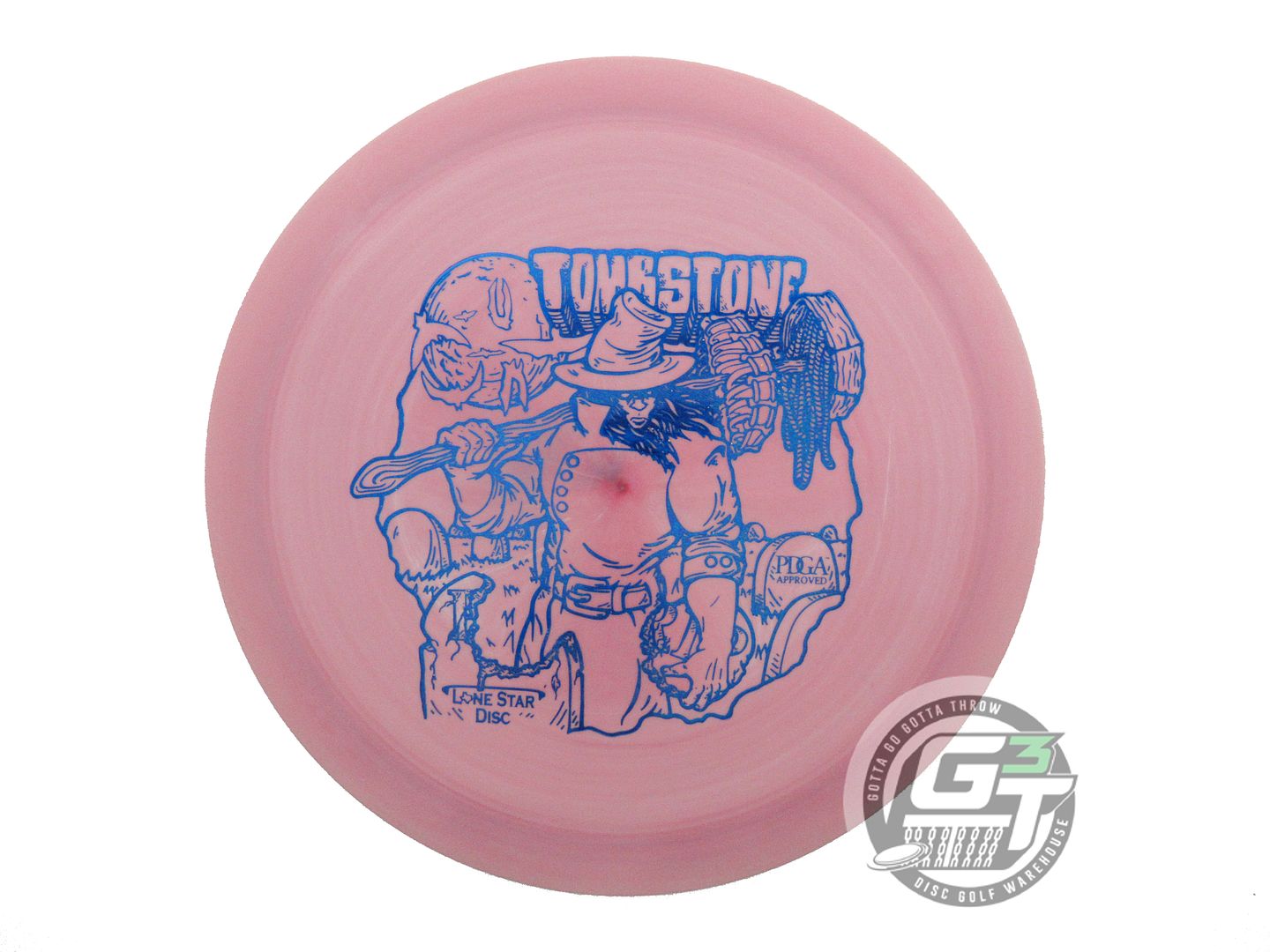NOS Lone Star [ARTIST] Bravo Tombstone 173g Pink Blue Foil Distance Driver Disc