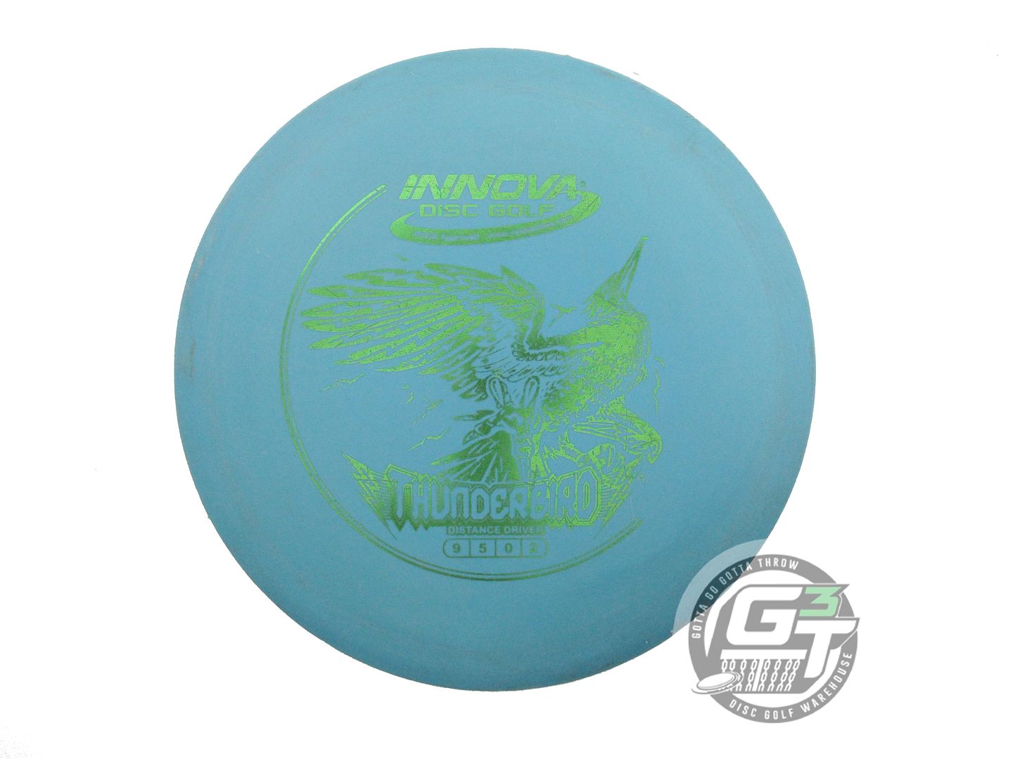 USED Innova DX Thunderbird 167g Blue Green Foil Distance Driver Golf Disc