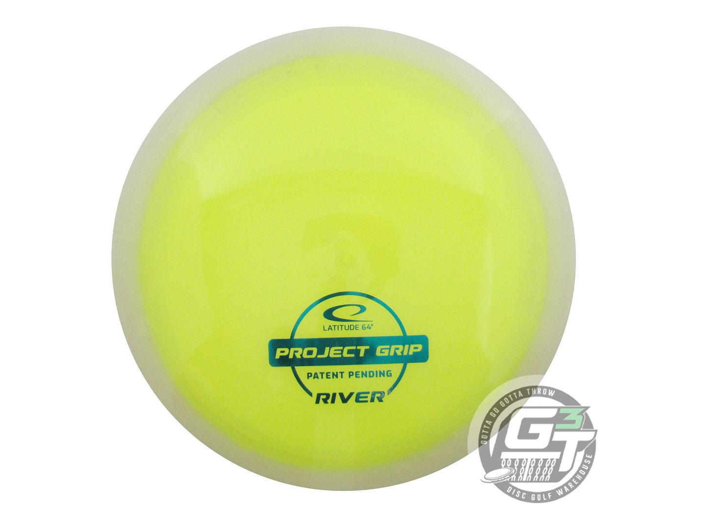 USED Latitude 64 Project Grip River 174g Yellow Teal Foil Fairway Driver Disc