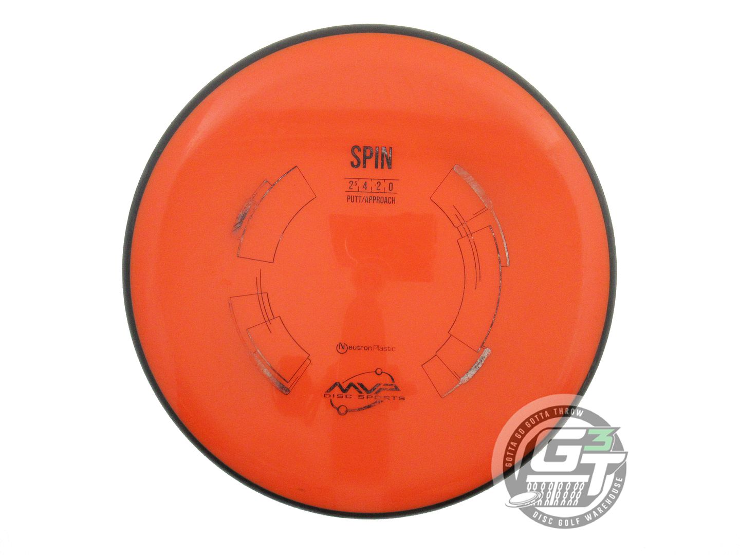 USED MVP Disc Sports Neutron Spin 173g Orange Putter Golf Disc