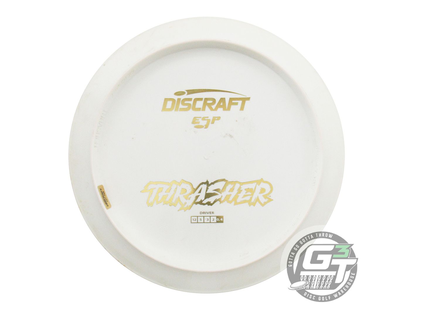 USED Discraft Backstamp ESP Thrasher 169g White Gold Foil Distance Driver Disc