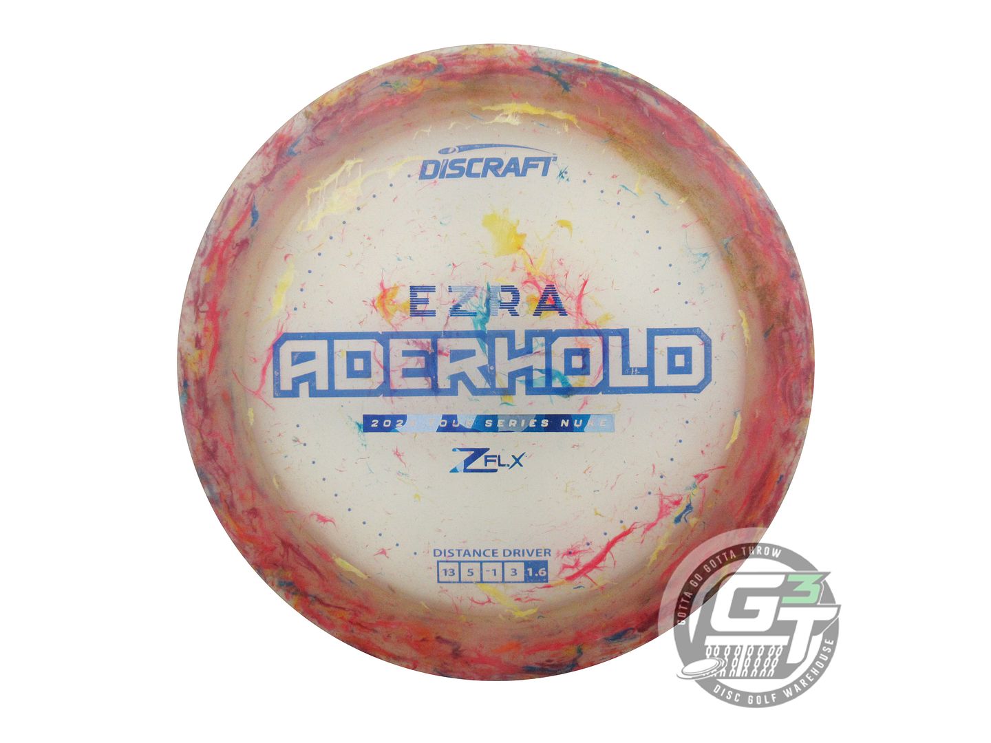 USED Discraft [ADERHOLD] Jawbreaker Z FLX Nuke 176g Blue Stamp Driver Golf Disc