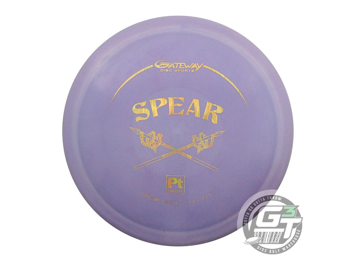 USED Gateway Platinum Spear 172g Purple Gold Foil Fairway Driver Golf Disc