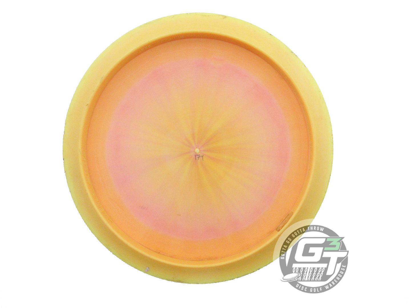 USED Discraft [McBETH] ESP Athena 174g Yellow-Pink Blue Stamp Driver Golf Disc