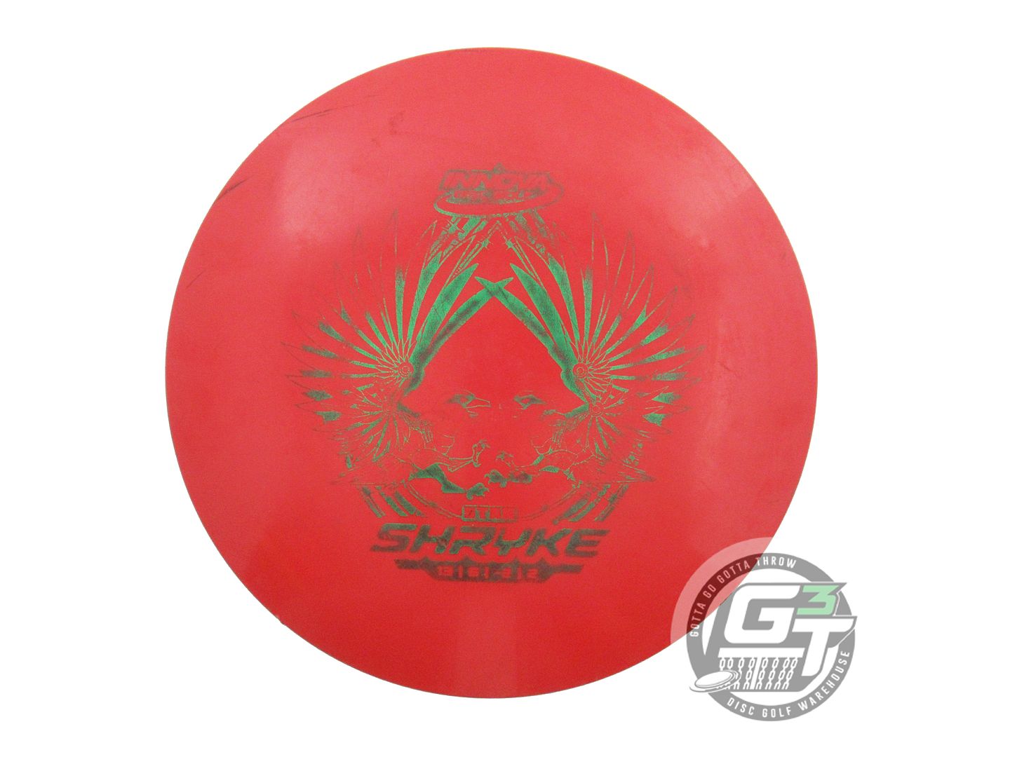 USED Innova Star Shryke 175g Red Green Foil Distance Driver Golf Disc