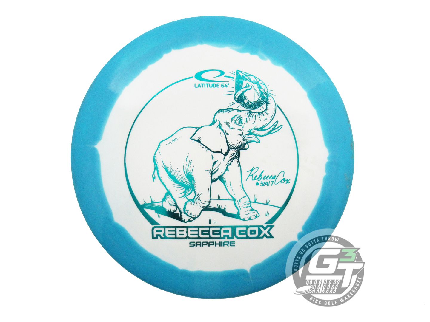 USED Latitude 64 [COX] Gold Orbit Sapphire 162g Teal-White Distance Driver Disc
