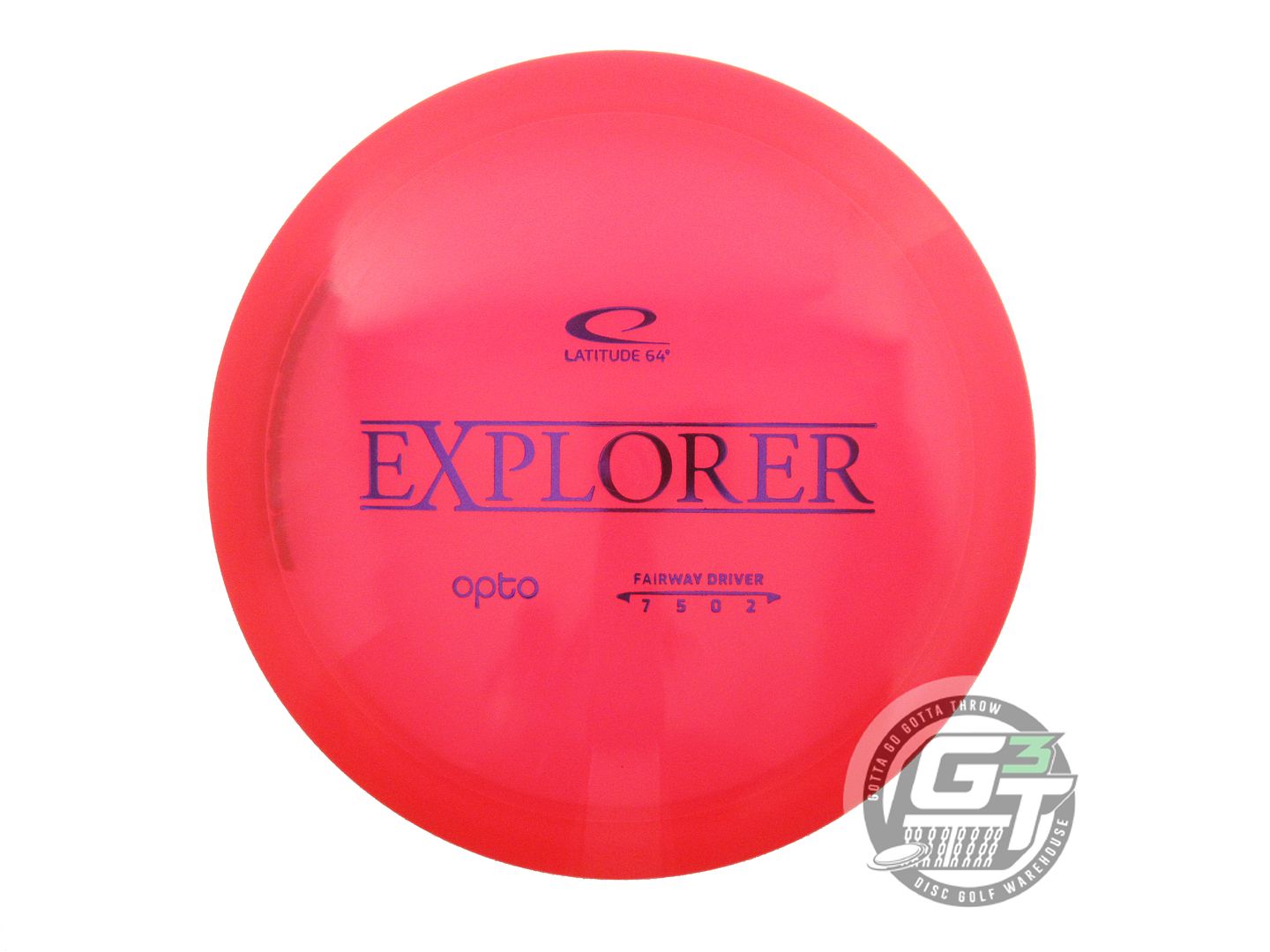 USED Latitude 64 Opto Explorer 173g Red Purple Foil A Distance Driver Golf Disc