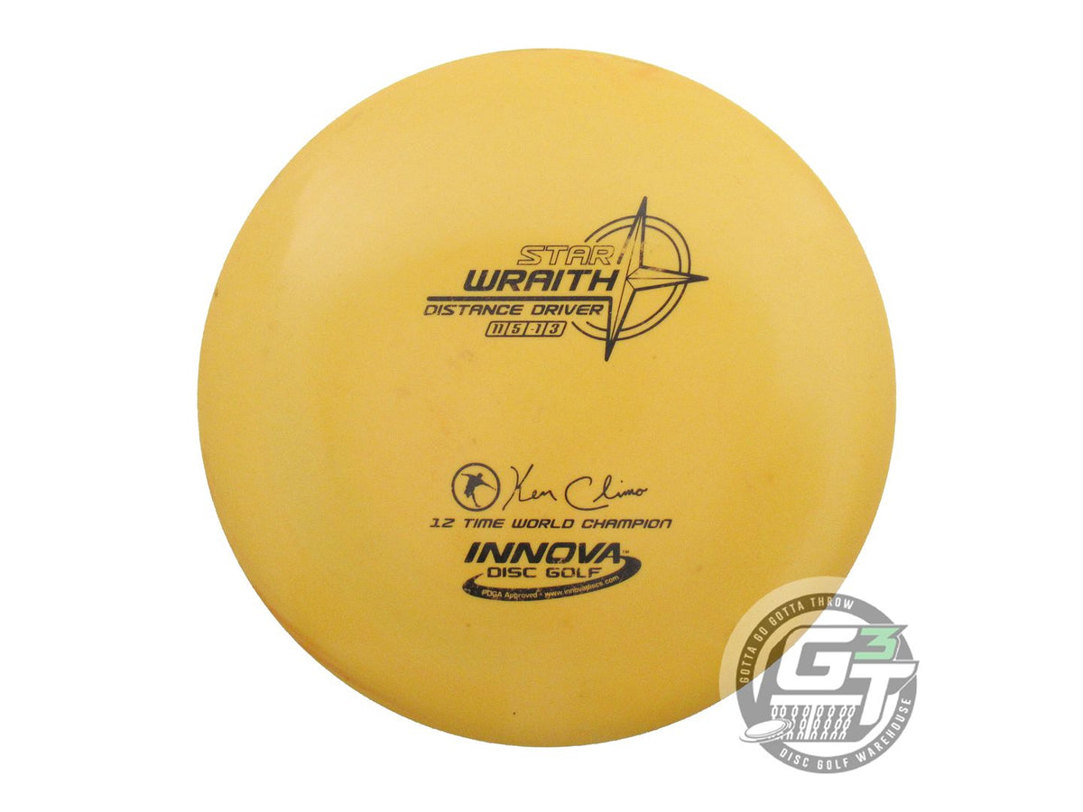 USED Innova Star Wraith 176g Marigold Black Stamp Distance Driver Golf Disc