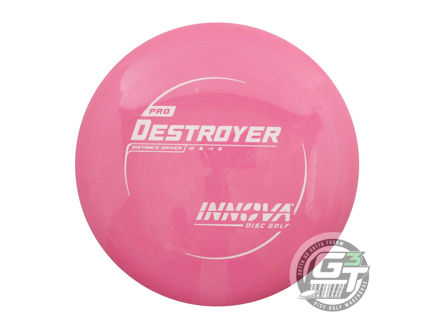 USED Innova Pro Destroyer 174g Pink White Stamp Distance Driver Golf Disc